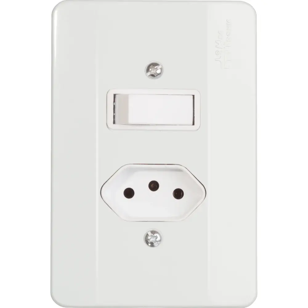 Interruptor milleniun 10A com tomada 3P 20A 250V Mectronic