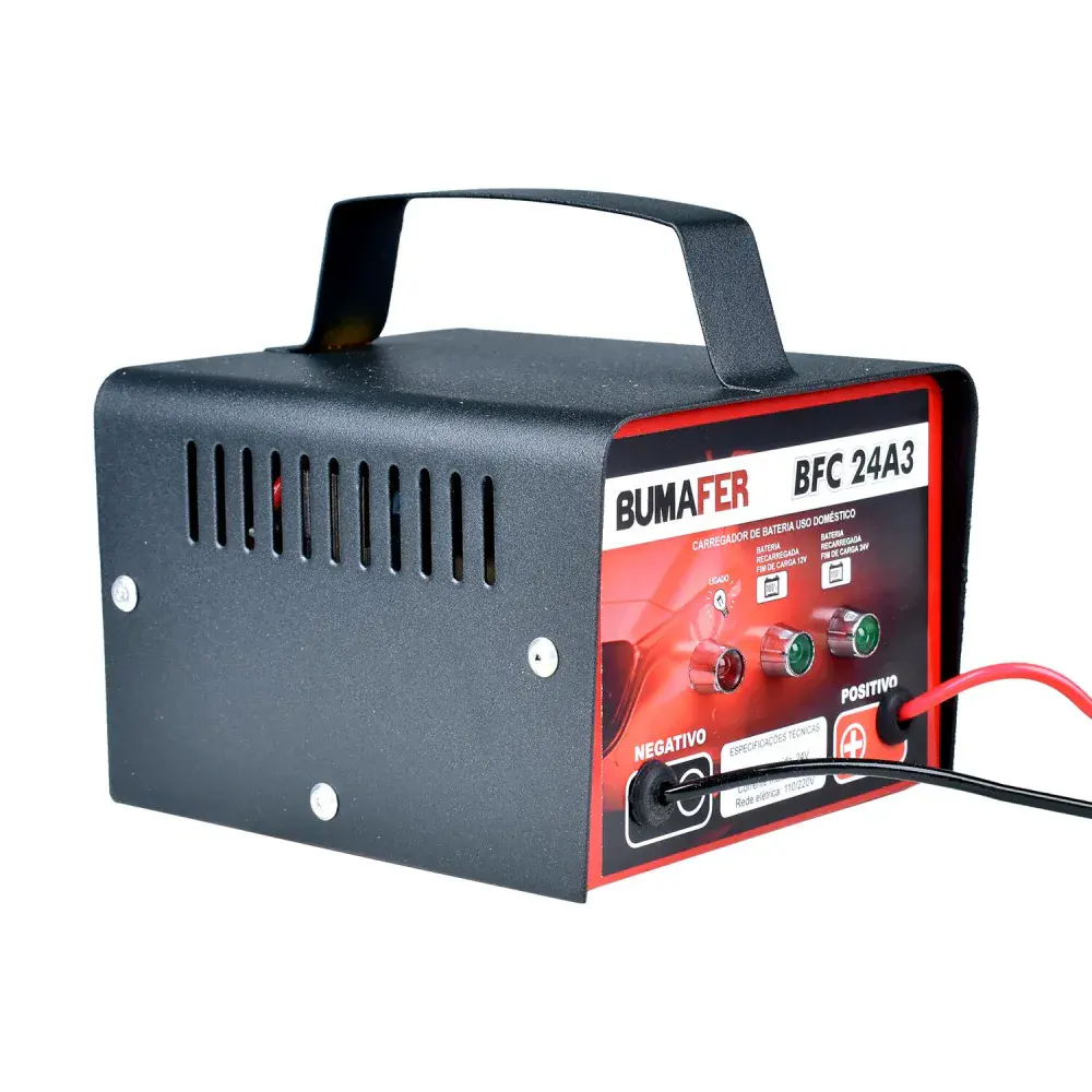Carregador de bateria BFC24A3 3A bivolt Bumafer