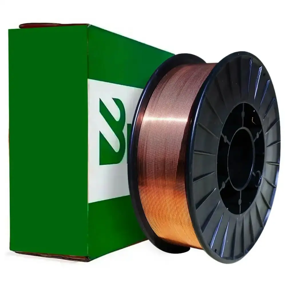 Arame para solda mig 0.8 MM rolo plástico 15 KG ER70S-6 brax