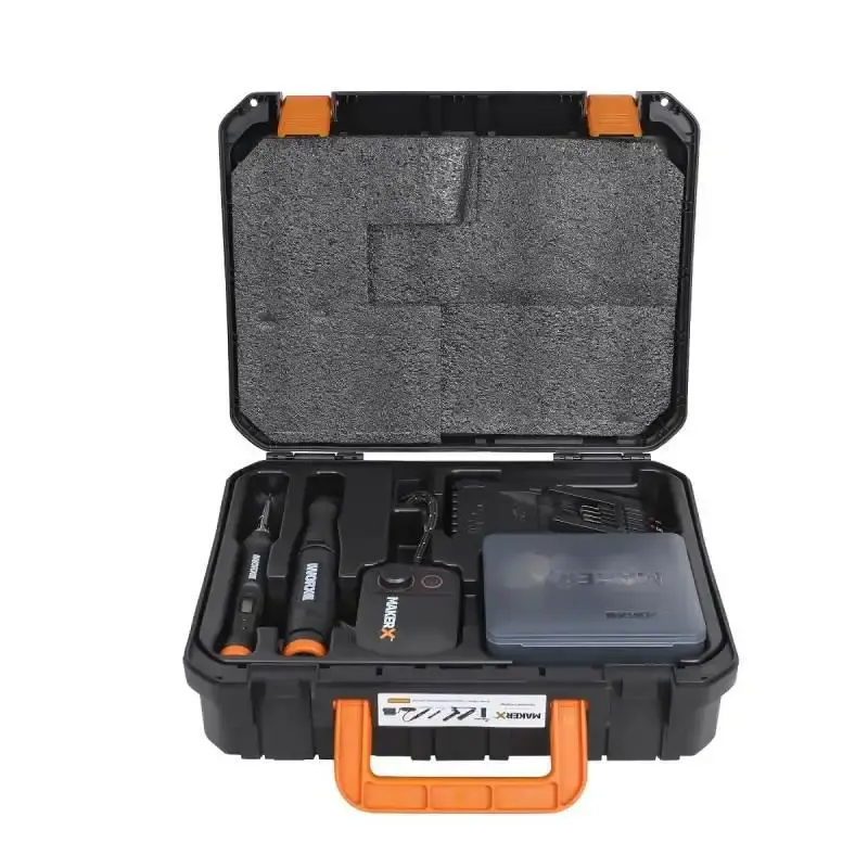 Kit ferro de solda e micro retífica brushless à bateria 20V com bateria carregador bivolt WX988 Worx — fotografia 4