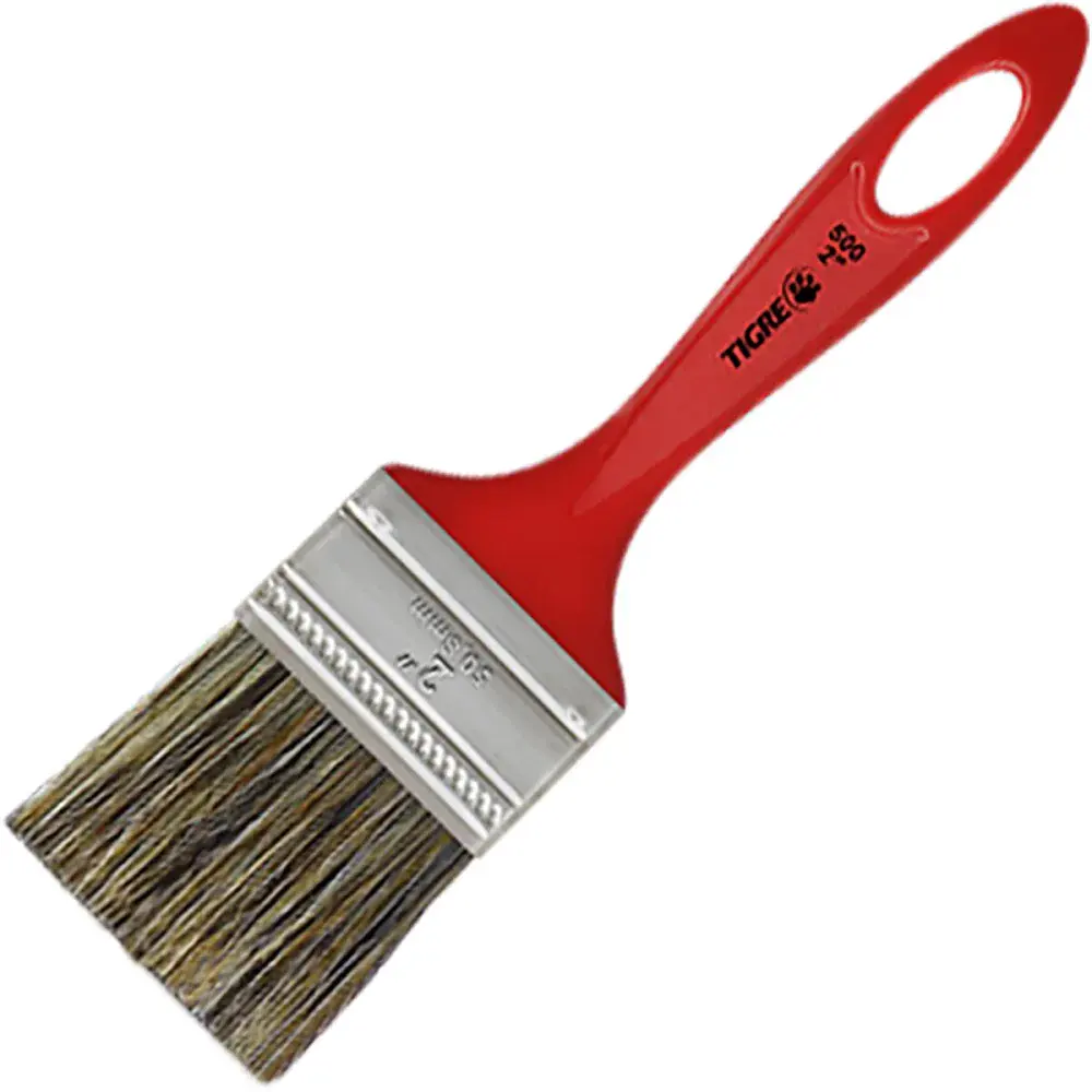Trincha cerda cris simples natural 2 tigre Pinceis Tigre