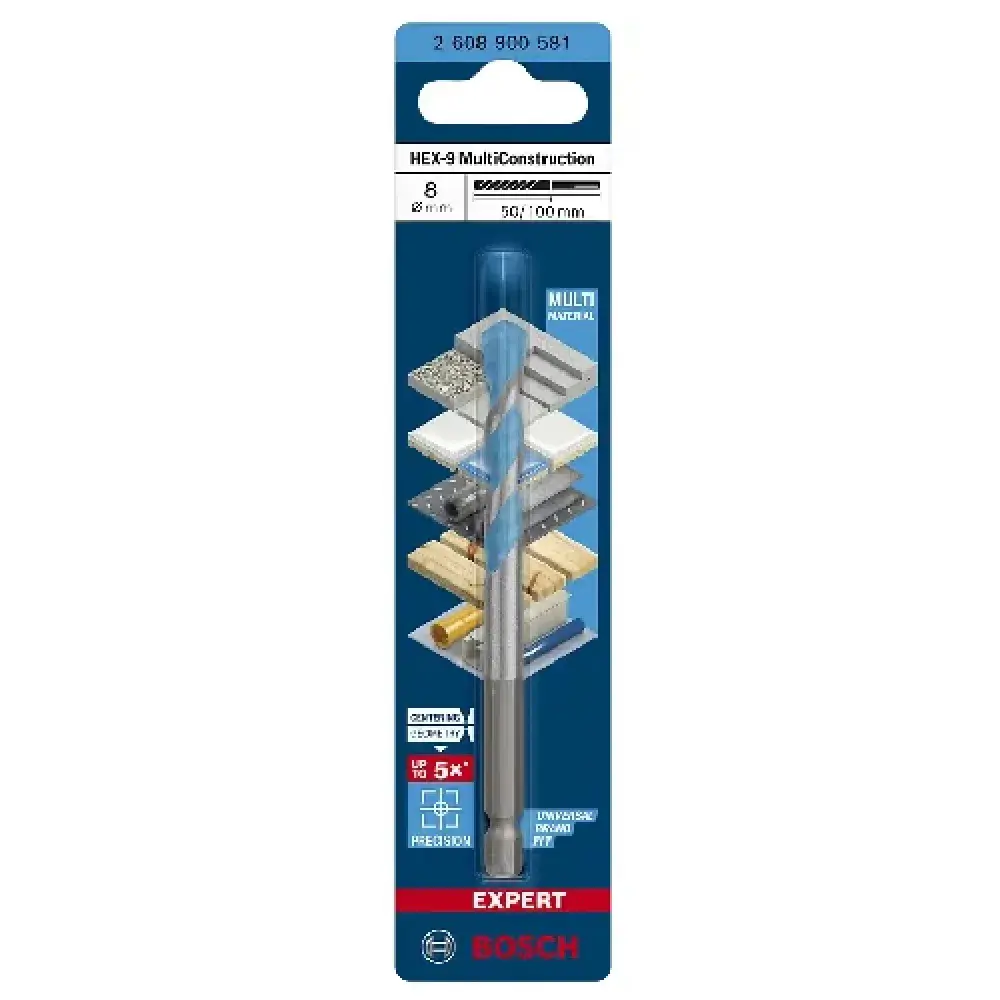 Broca HEX-9 8X50X100 multiconstruction Bosch — fotografia 10
