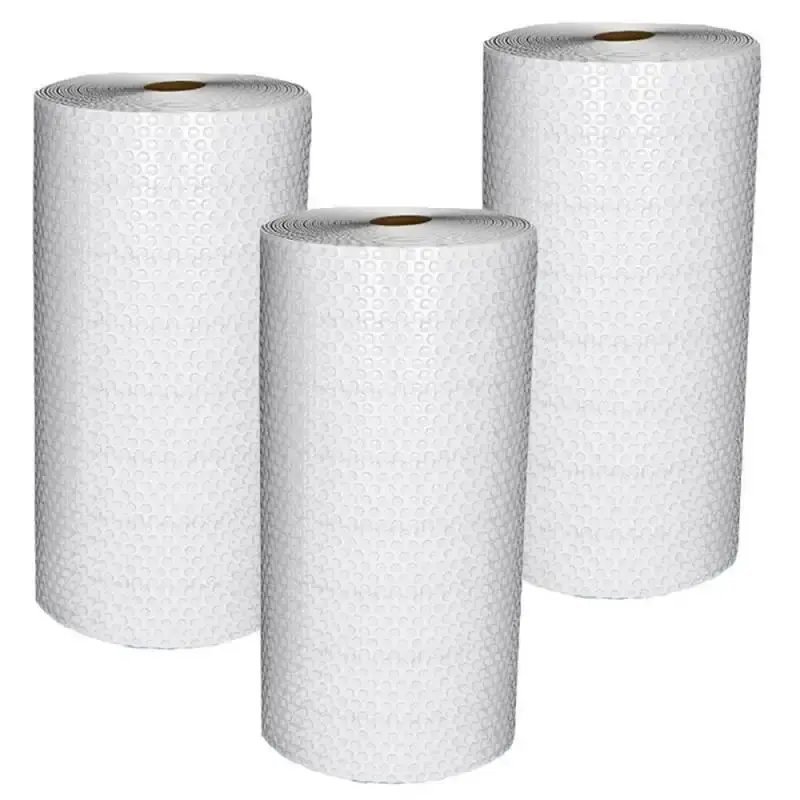 Rolo de Plástico Bolha Bubina de 1.30 x 100 Metros Kit 3 Rolos EXTRA
