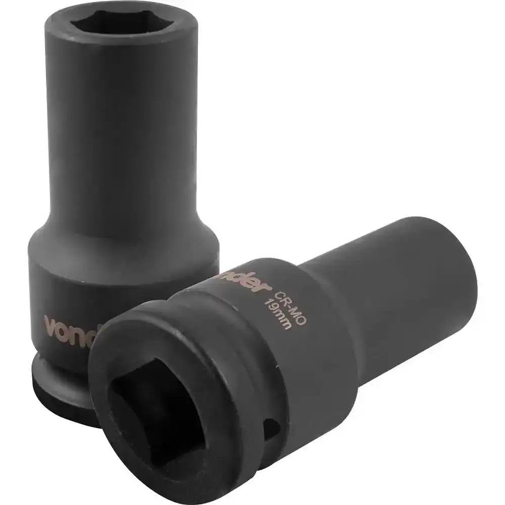 Soquete sextavado longo de impacto 19MM 3/4POL Vonder — fotografia de referência