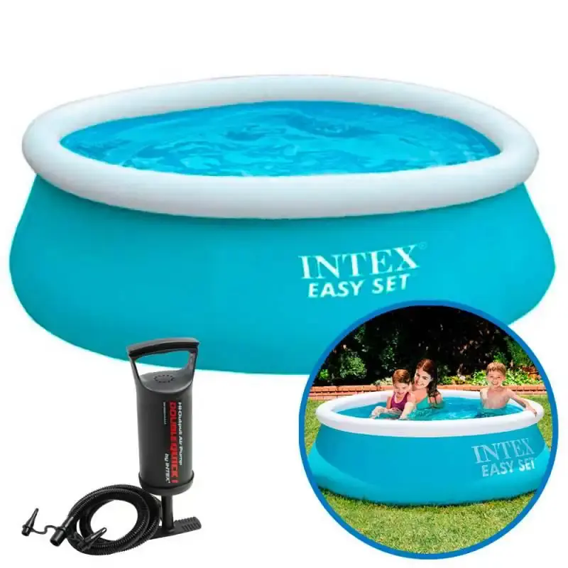 Piscina Inflável 880 Litros 1.83 x 51 CM Infantil c/ Bomba Manual EASY SET 28101 INTEX — fotografia de referência
