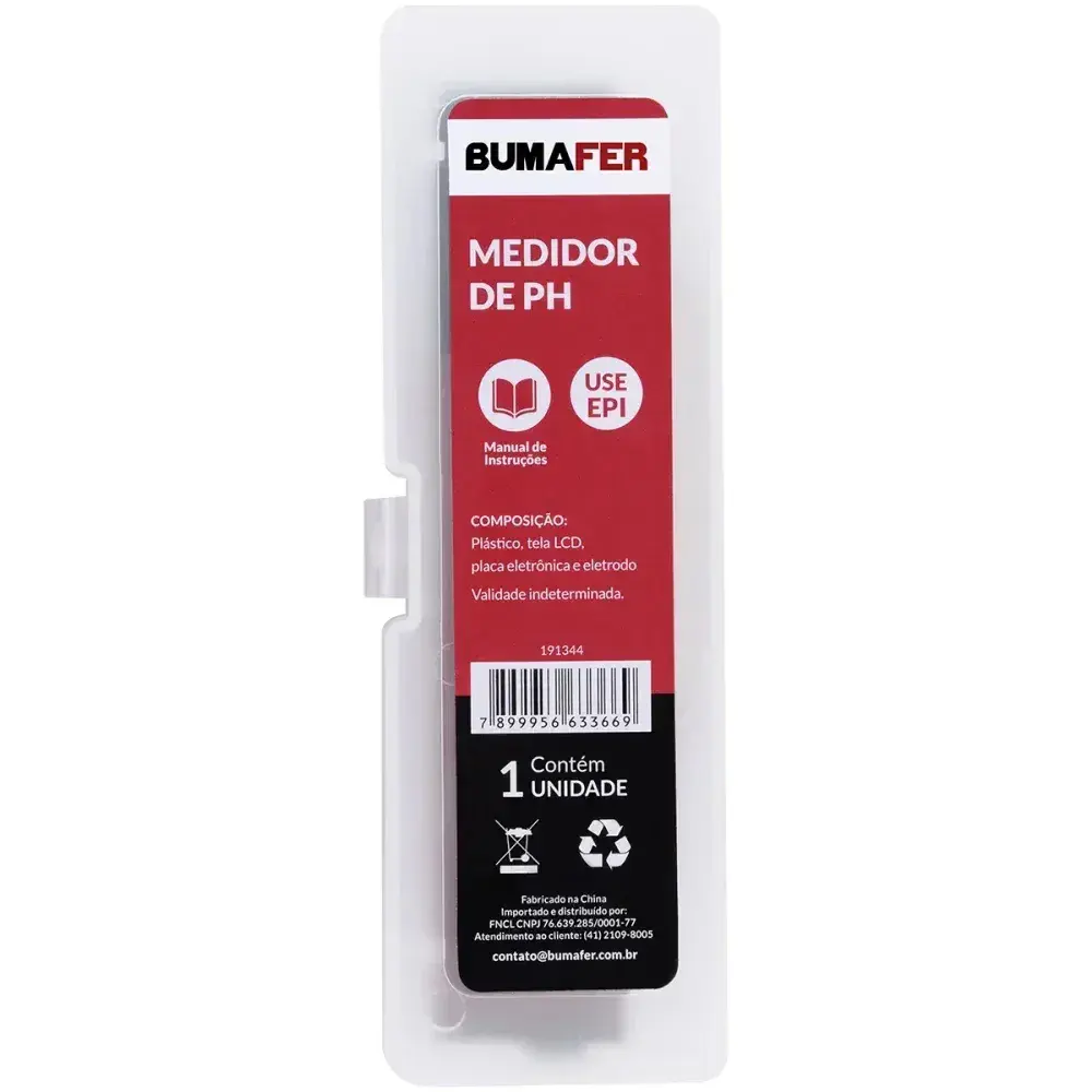 Medidor de ph com display digital 0-14PH 150MMX29MM Bumafer — fotografia 12