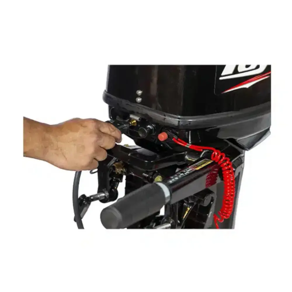 Motor de popa gasolina 25 HP 2 tempos rabeta curta TM25TS 750-004 Toyama — fotografia 12