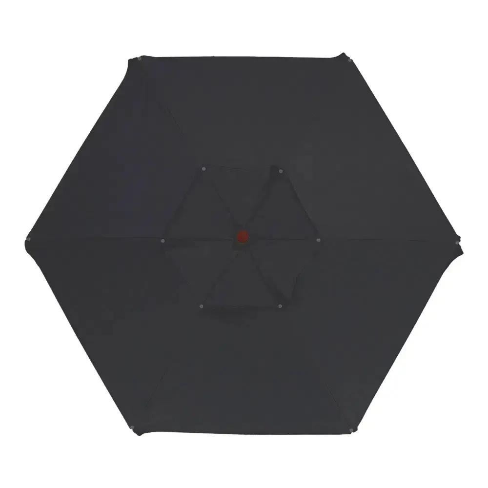 Ombrellone itapema em bagum com haste de madeira 2.00M preto 201607 BEL BEL FIX — fotografia 7