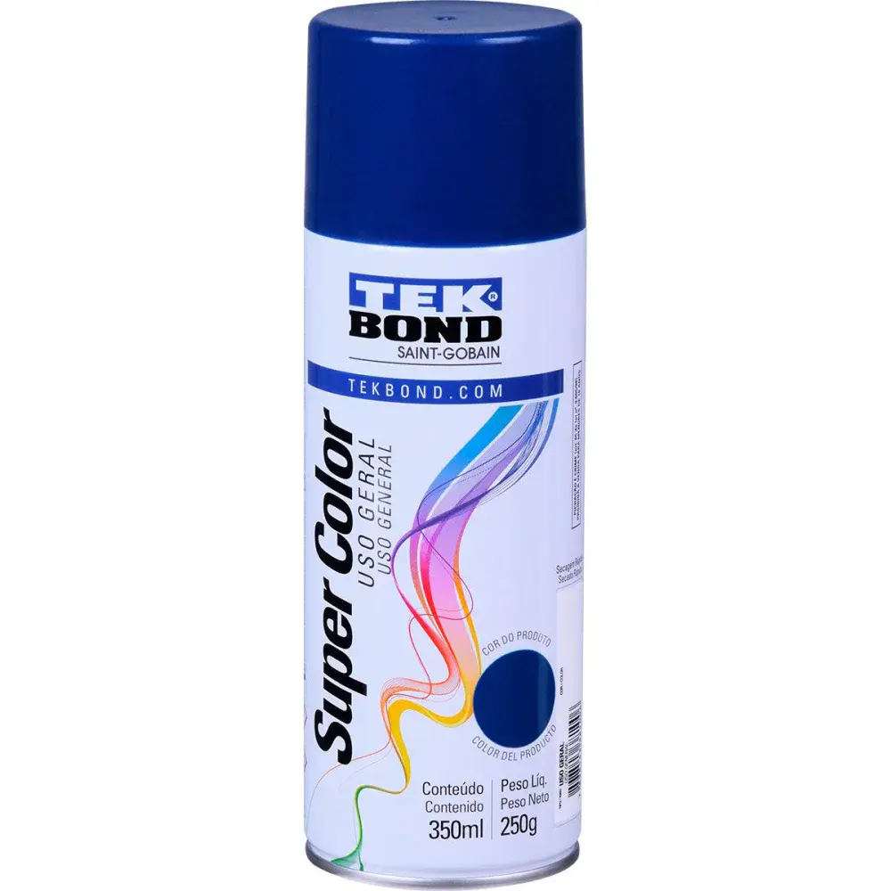 Tinta spray uso geral azul-escuro 350ML Tekbond