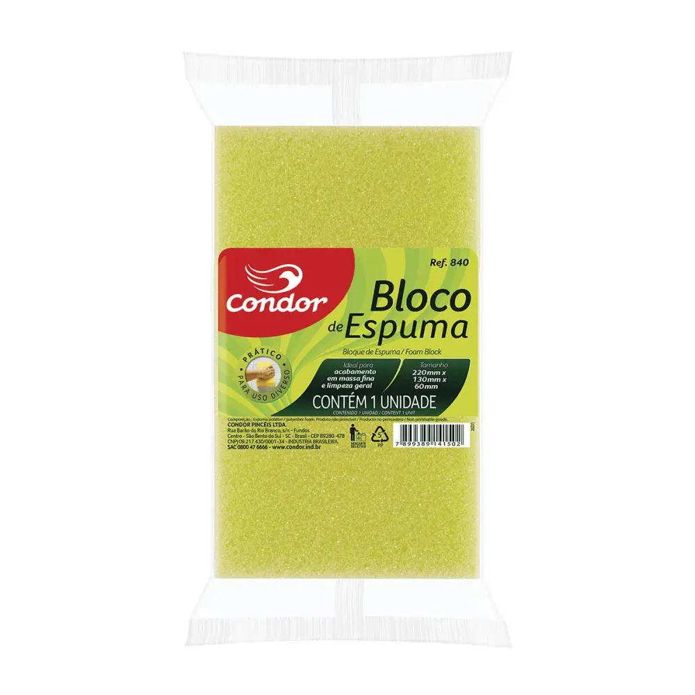 Bloco espuma reboco 12 peç Condor — fotografia de referência