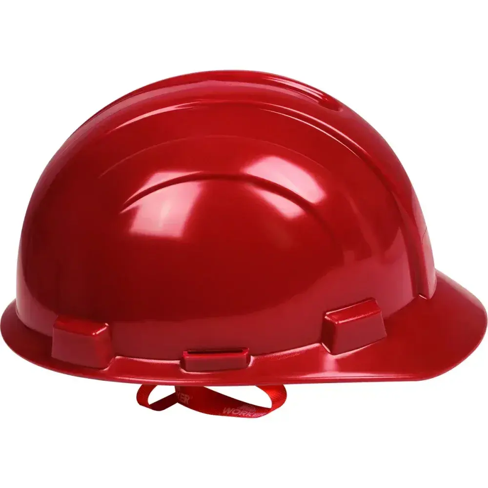 Capacete de proteção industrial vermelho max Worker — fotografia 6