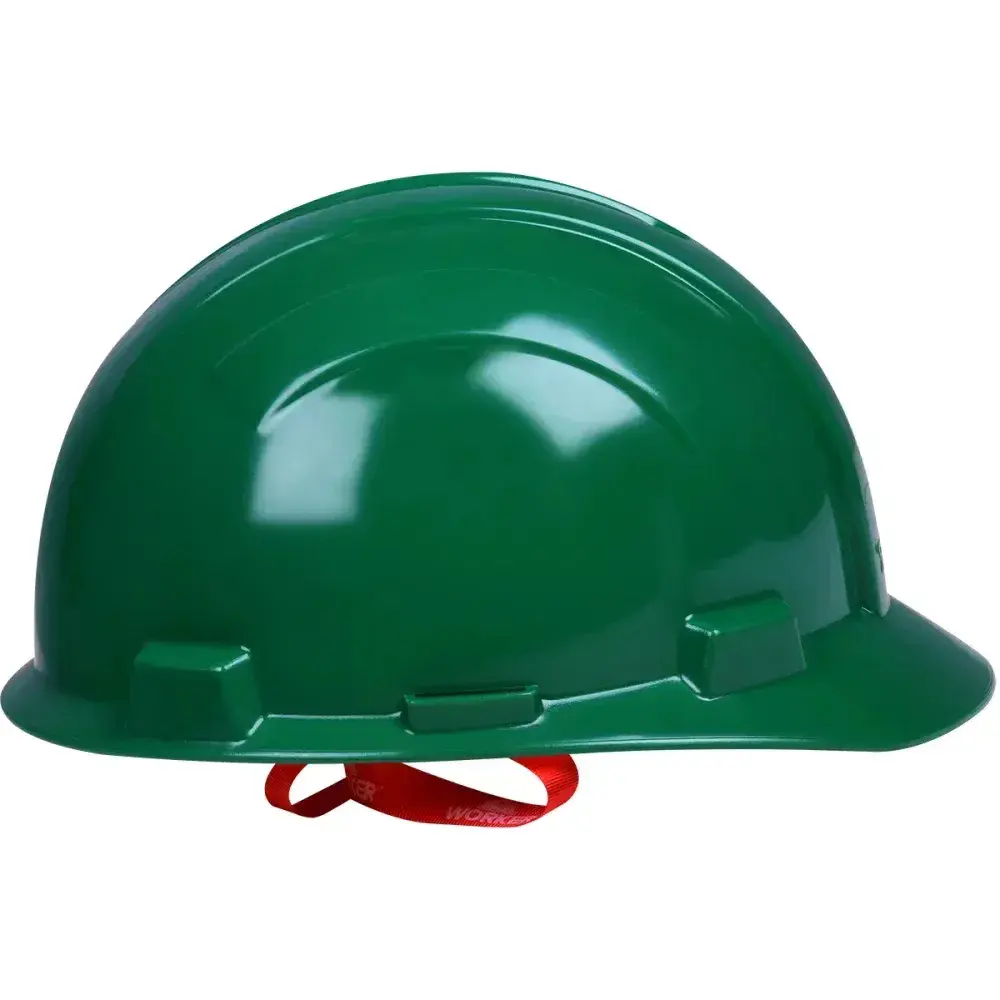 Capacete de proteção industrial verde modelo max Worker — fotografia 8