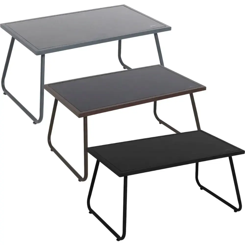 Conjunto de mesa e 3 cadeiras para jardim weekend BEL Marrom Belfix — fotografia 3