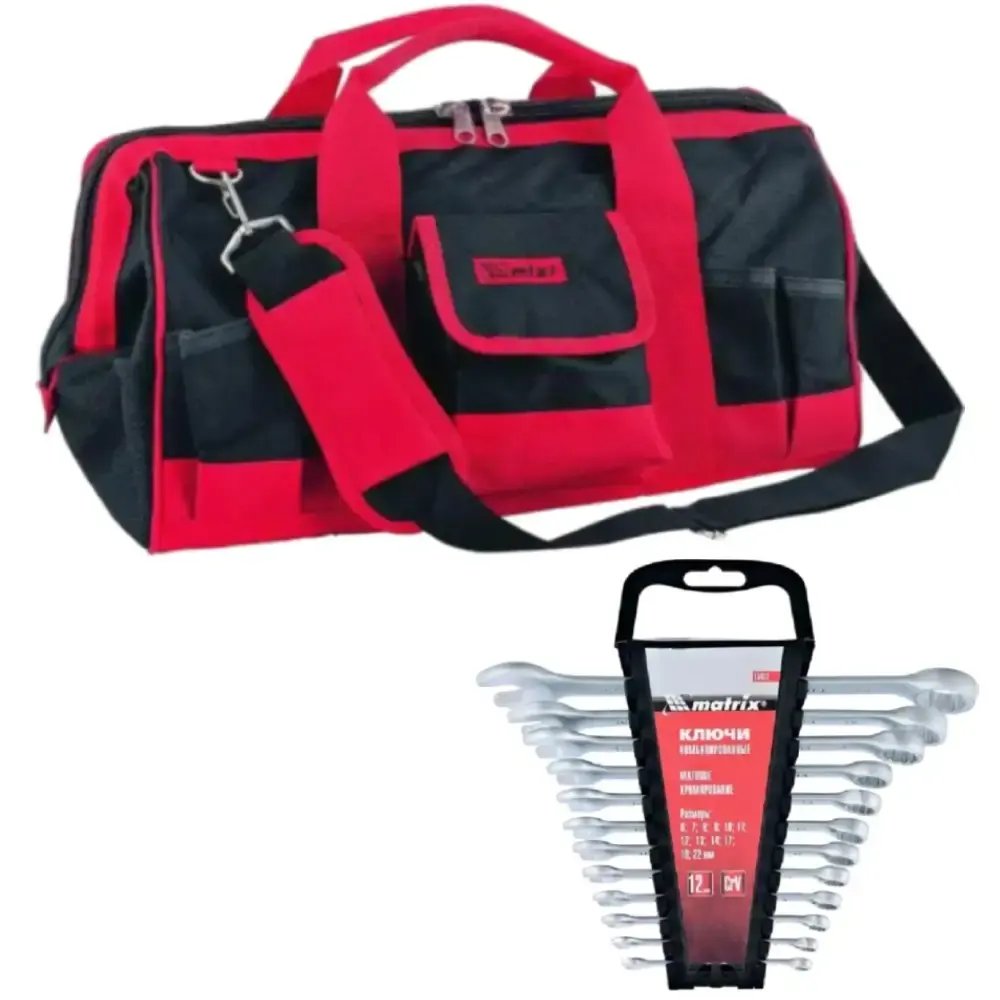 Kit jogo de chaves combinadas de 6 à 22MM com bolsa MTX — fotografia de referência