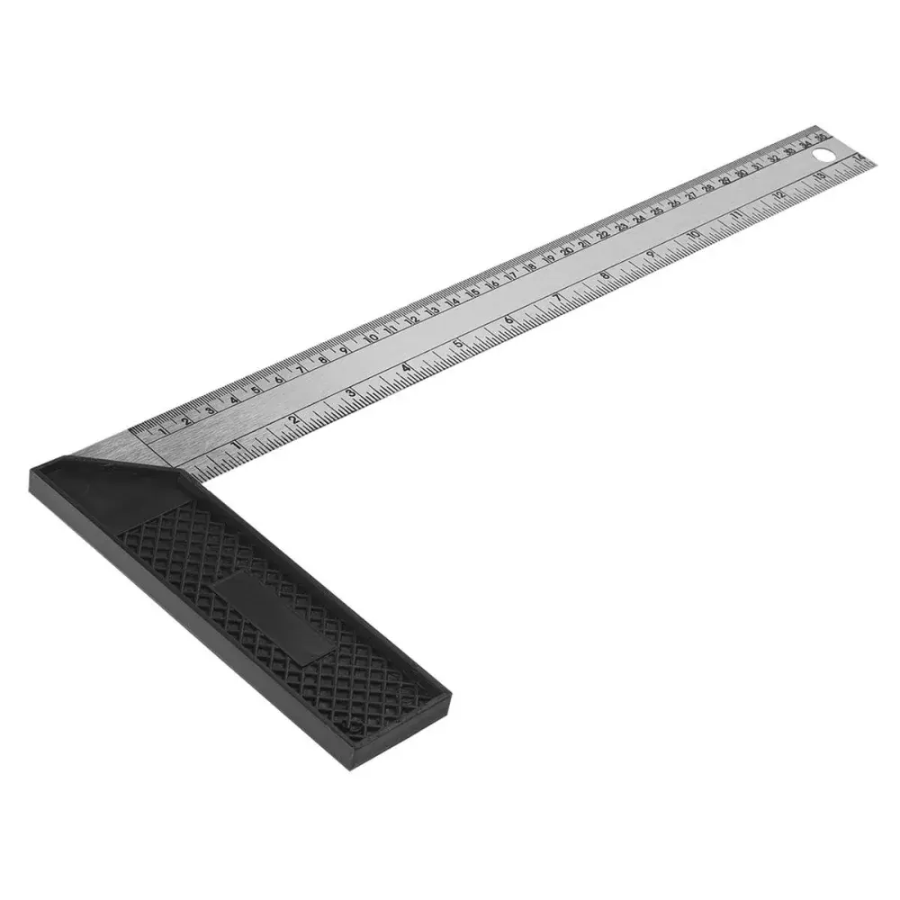 Esquadro aço inox 10 250 mm cabo polipropileno Worker — fotografia de referência