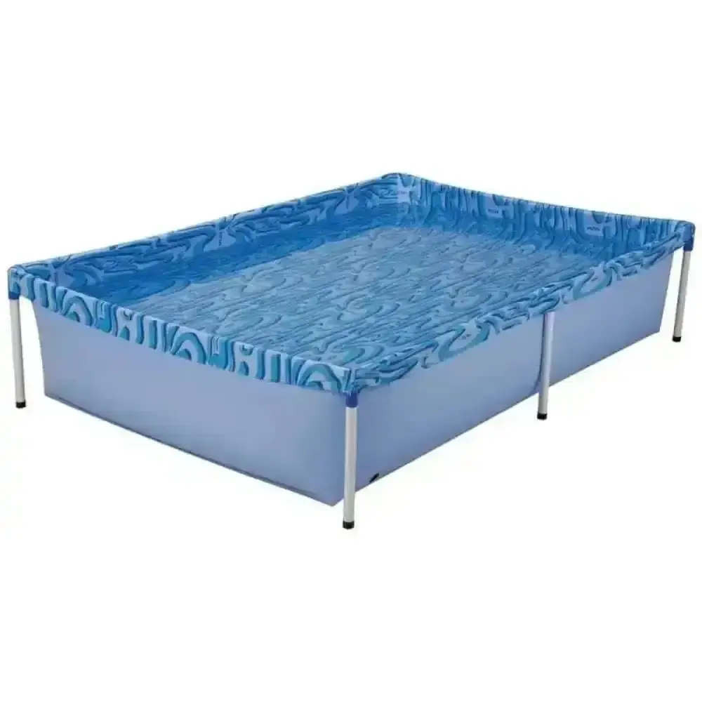 Piscina retangular 1000 litros 189X126X42CM com capa Mor — fotografia 4