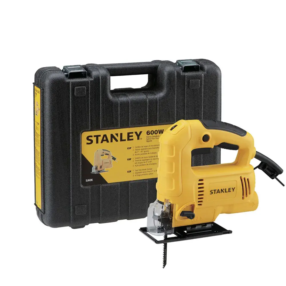 Serra tico tico profissional com maleta 600W 220V Stanley — fotografia de referência