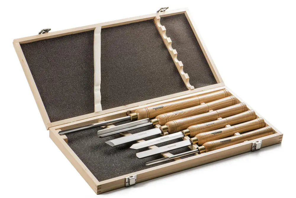 Jogo de formões 6 peç para torno de madeira MR-2880 Manrod