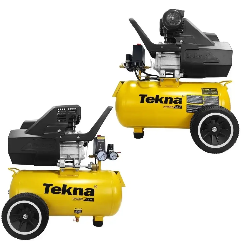 Compressor de ar 2,5HP 8 pés 22L lubrificado CP8525T Tekna 110 V — fotografia 3