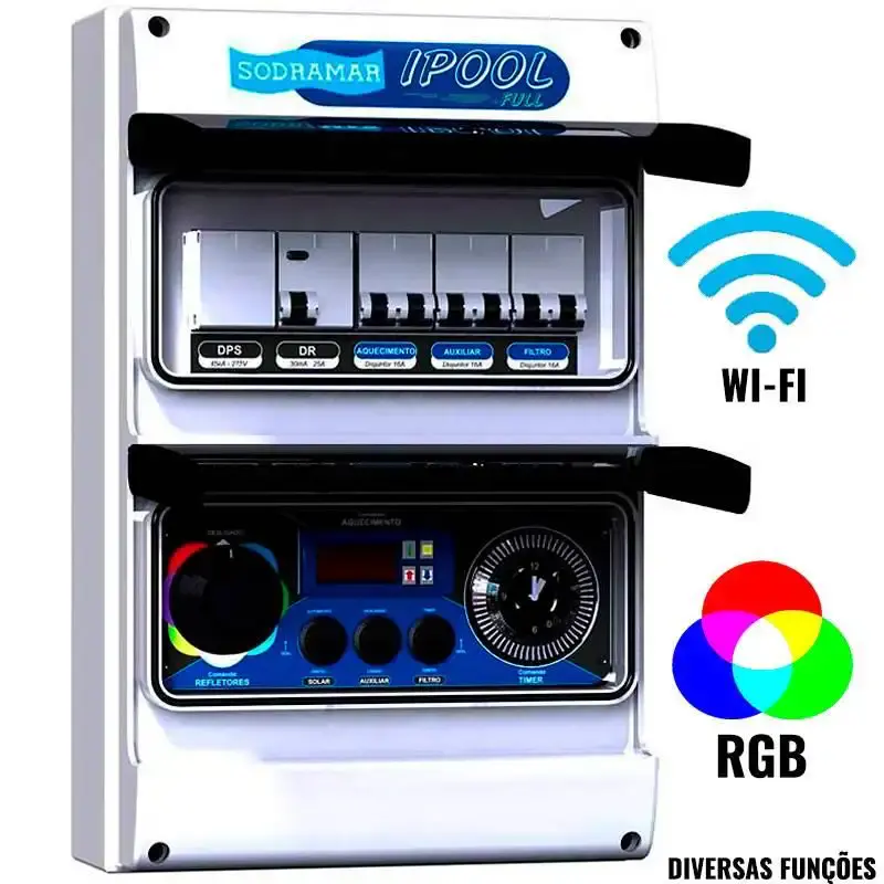 Painel i pool full trocador de calor com wifi 020075 Sodramar — fotografia de referência