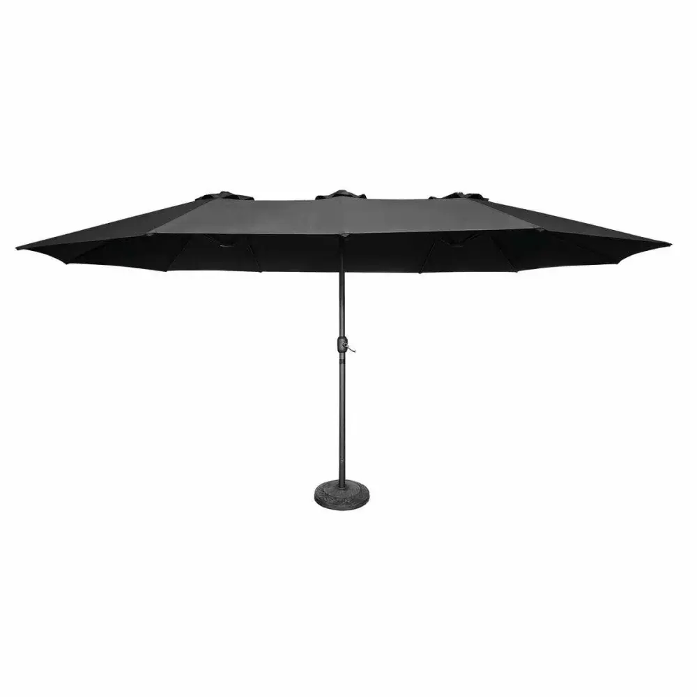 Ombrelone modelo retangular duplo 4,5M preto da Kala — fotografia de referência