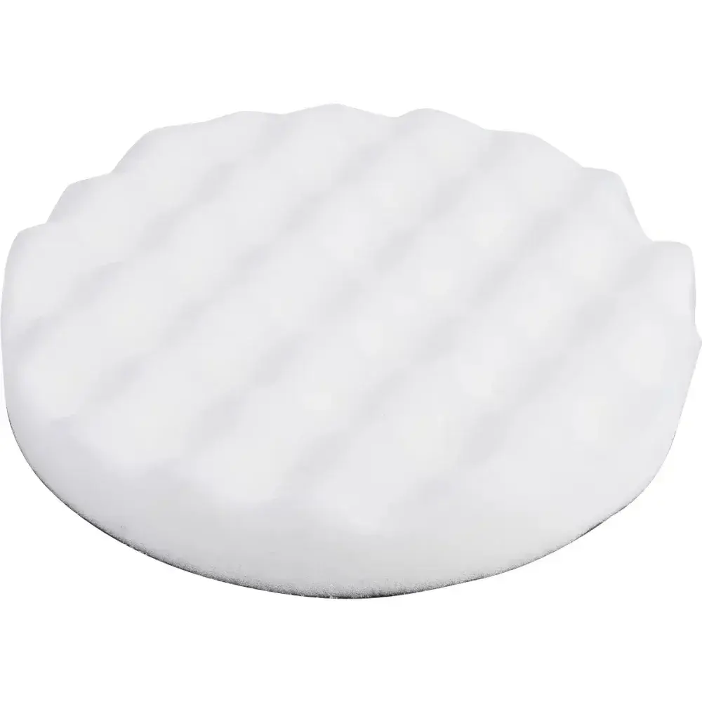 Boina de espuma para refino automotivo 165MM branca Worker — fotografia 8