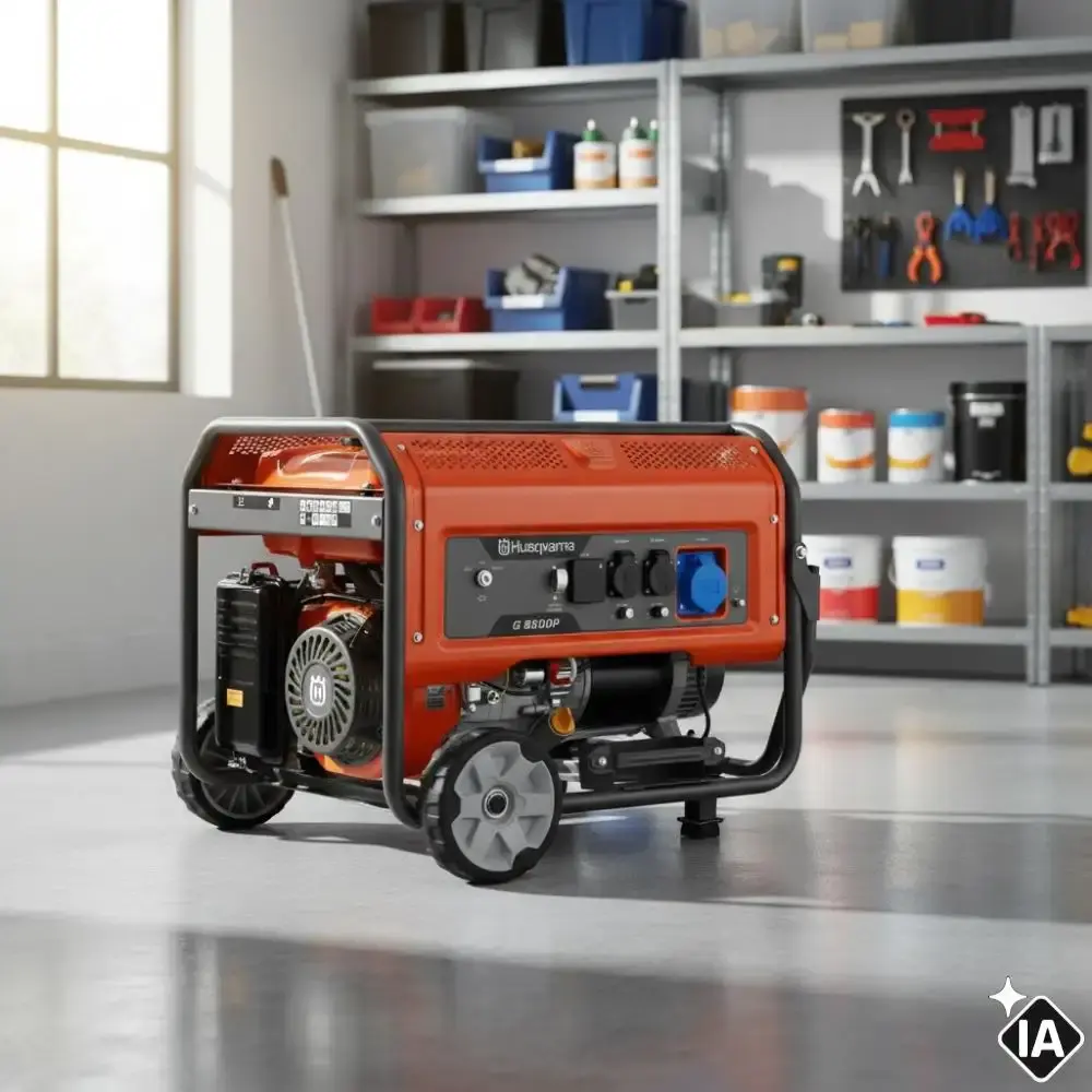 Gerador de energia a gasolina 16HP 8,0KW 4 tempos G8500P Husqvarna — fotografia 2
