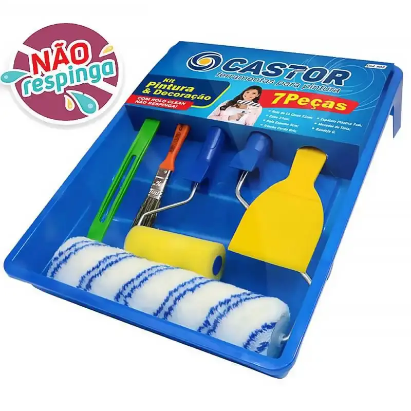 Kit de pintura e decoração 7 peças não respinga 807 Castor — fotografia de referência