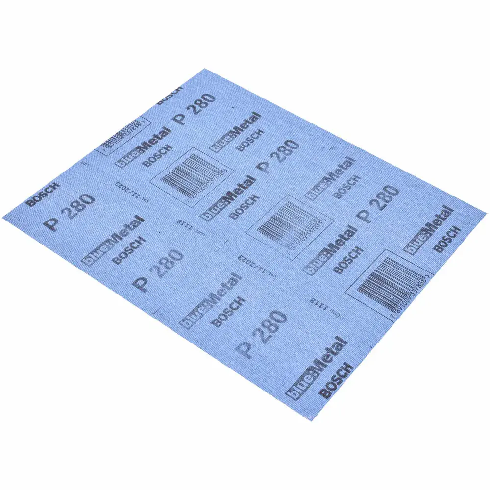 Lixa folha ferro P280 blue metal Bosch — fotografia 4