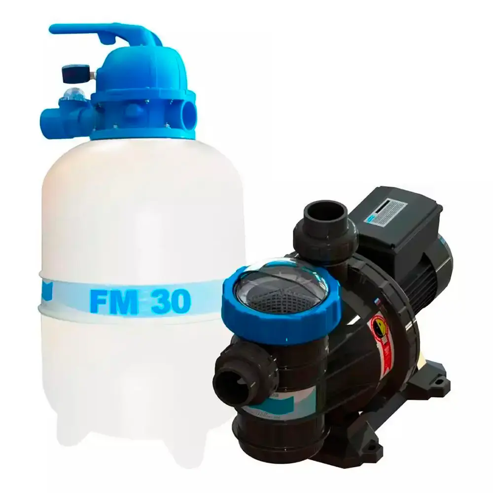 Bomba BMC-24 1/4HP com filtro FM-30 para piscina monofásica Filter — fotografia de referência