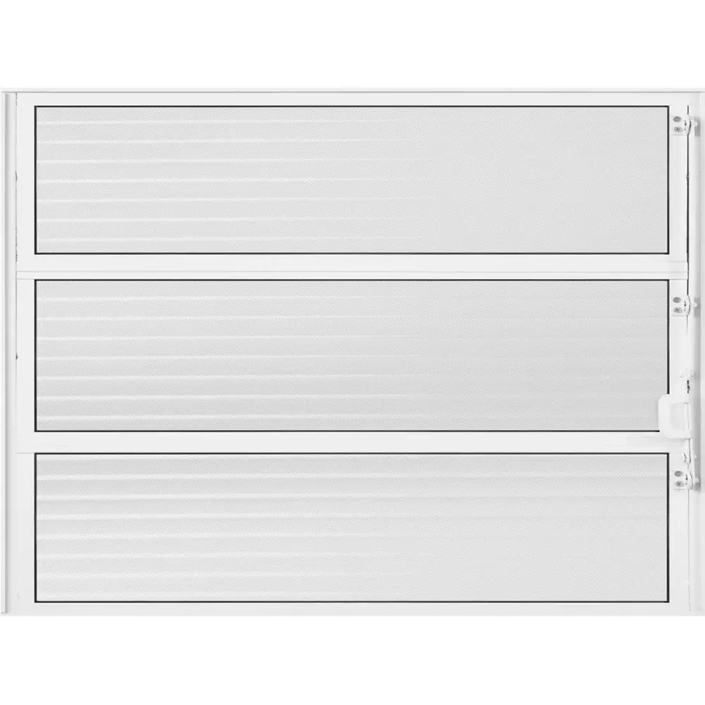Vitrô basculante canelado em alumínio branca 60X80CM metalflex Aluvid