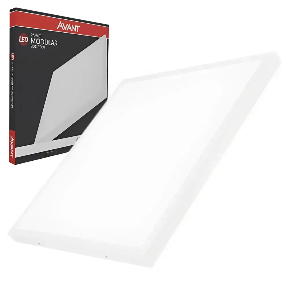 Painel plafon sobrepor led 60W 6500K 100X100CM Avant — fotografia de referência