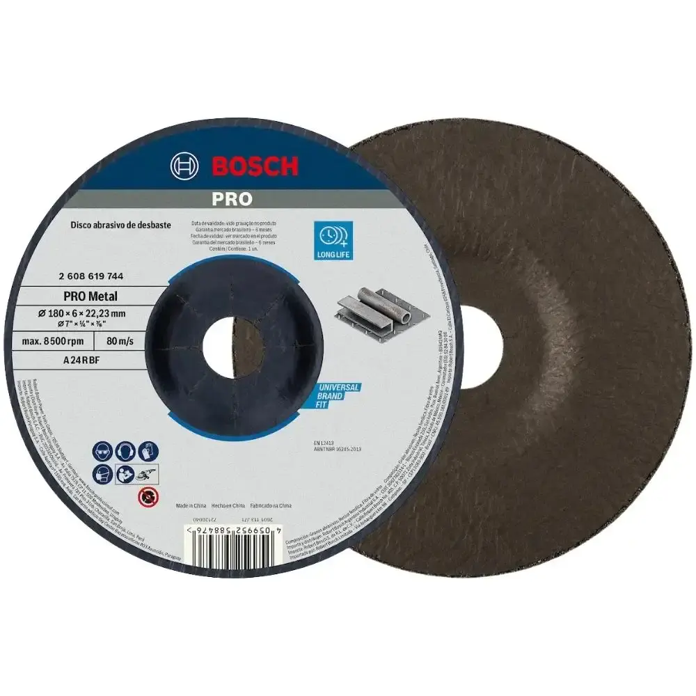 Disco de desbaste 7POL 180MM standard para metal Bosch — fotografia 2