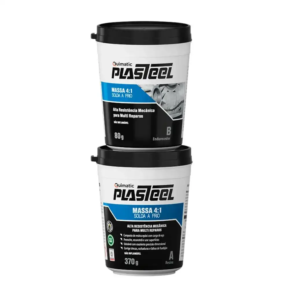 Plasteel massa 4:1 solda a frio 450G PQ1 Tapmatic