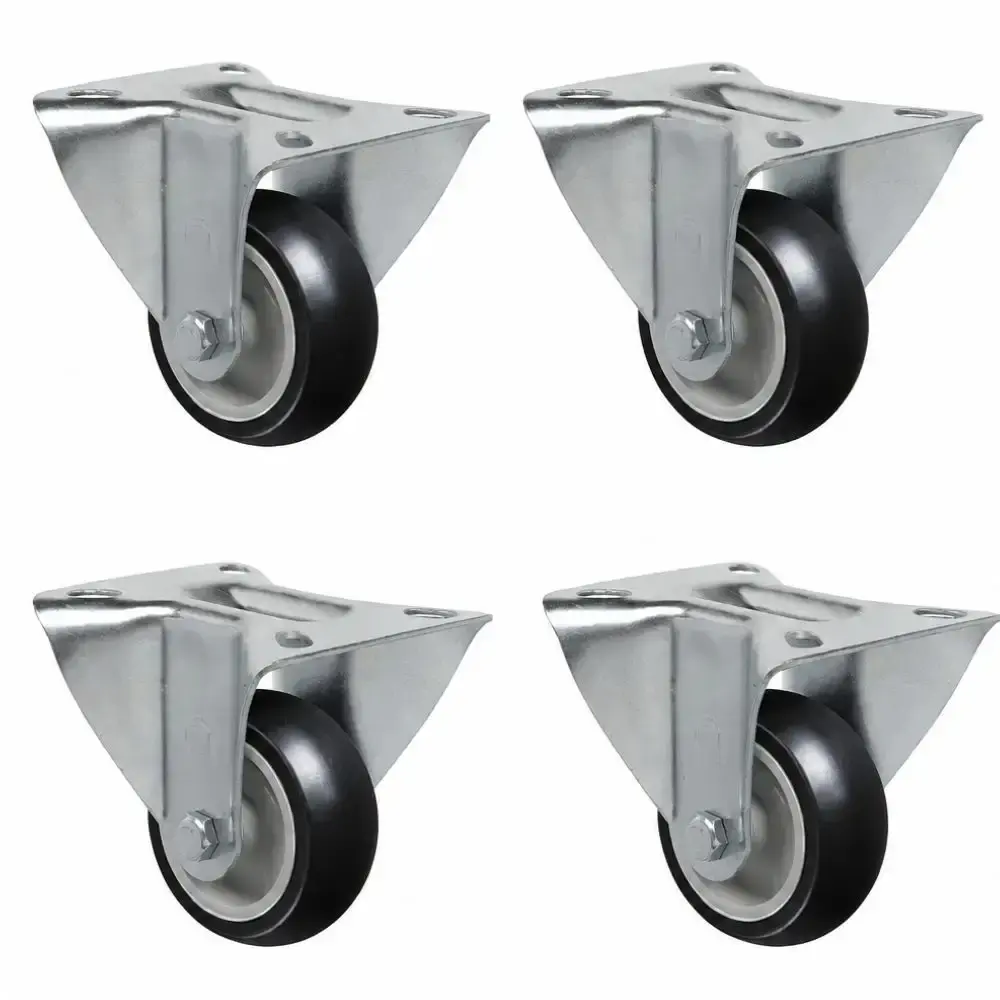 Rodízio Fixo PVC 75mm até 60kg com 4 Unidades SCHIOPPA — fotografia de referência