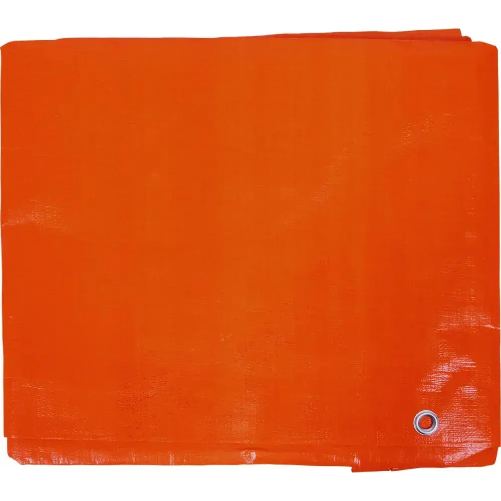 Lona encerada polietileno 2M x 2M laranja 150 micras Worker — fotografia 7