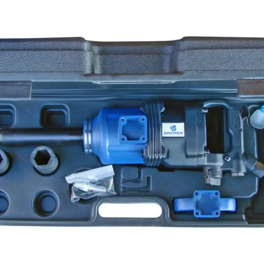 Chave de impacto pneumática 1 POL 2500NM com 2 soquetes 6054 Bremen — fotografia 5