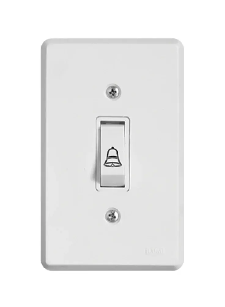 Interruptor pulsador de campainha pratika branco Ilumi