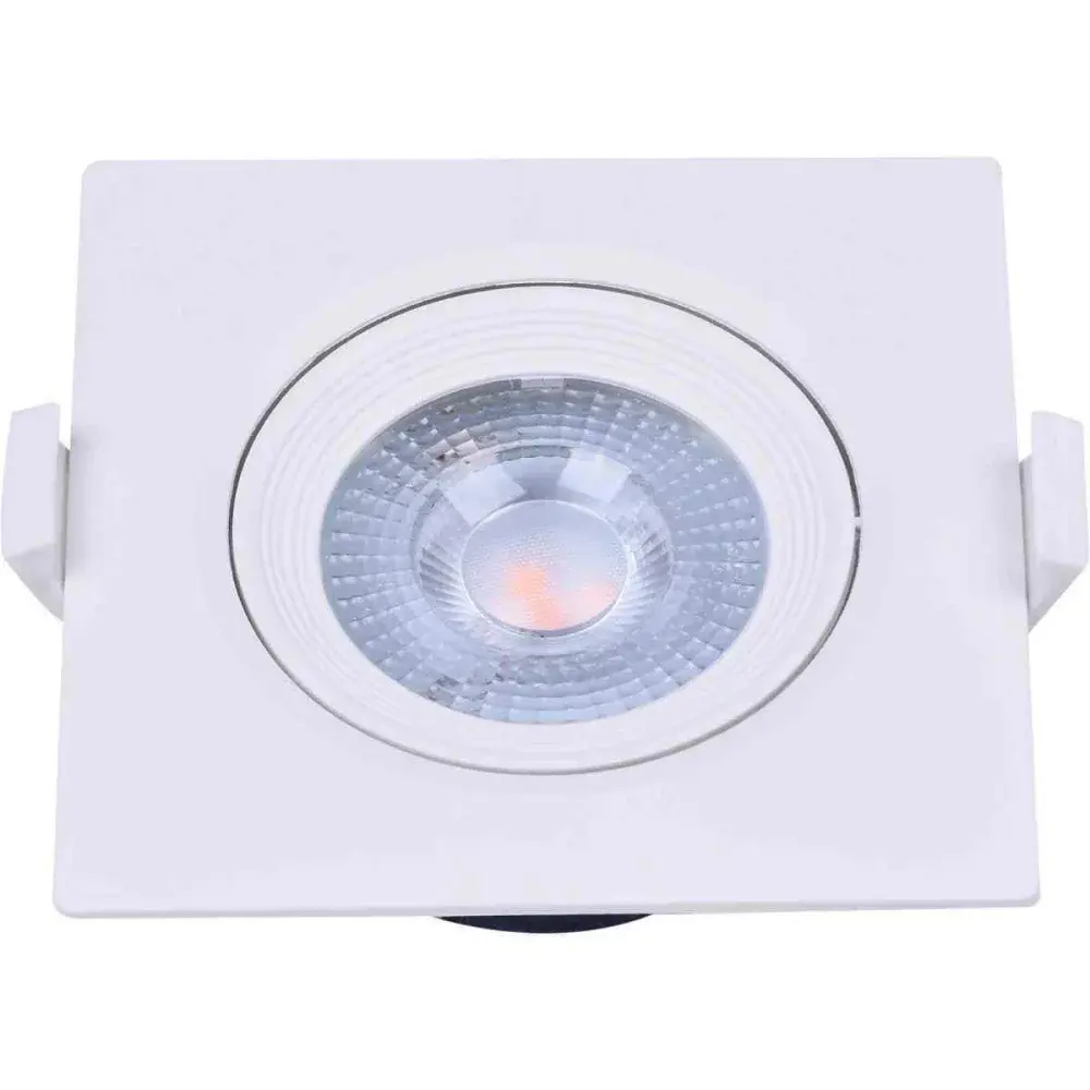 Spot led embutir quadrado 10W 6500K biv Taschibra