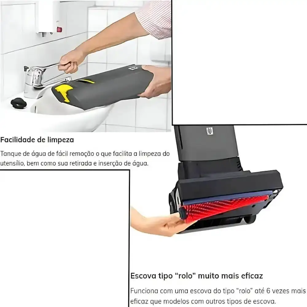 Lavadora e secadora de piso elétrica 700W BR 30/4 EP Karcher 220 V — fotografia 6