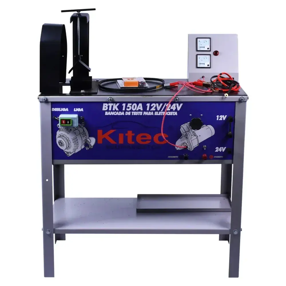 Bancada teste alternador motor trifásico 12/24V BTK150TF Kitec — fotografia 6