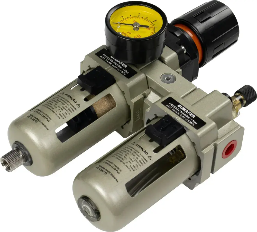 Regulador de lubrificação ar 145 lbf/pol 1/4 Bumafer — fotografia 9