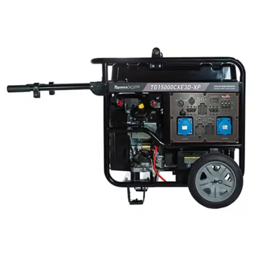 Gerador de energia gasolina 17 KVA trifásico 220V TG15000CXE3D-XP Toyama 220 V — fotografia 3