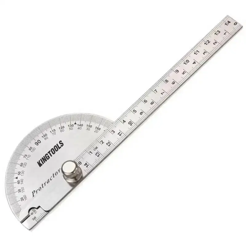 Transferidor de grau tipo meia lua 180 graus kingtools King Tools — fotografia de referência