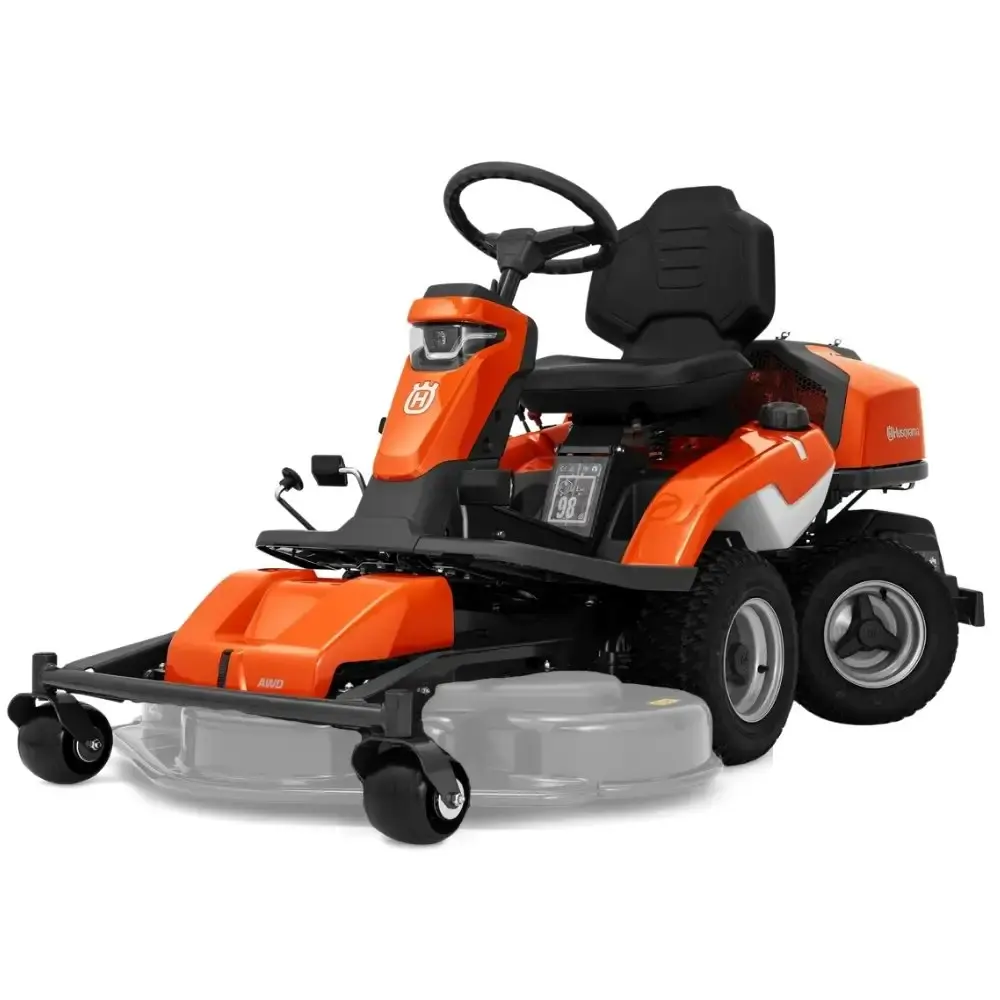 Trator cortador de grama a gasolina 14,2 HP sem plataforma R-316TX Husqvarna — fotografia 5
