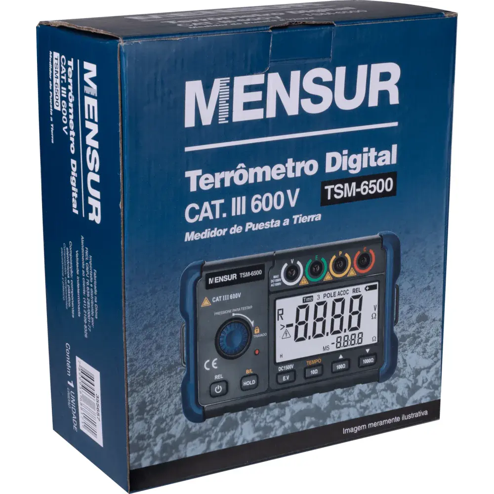 TMS-6500 terrometro dig. cat. iii 600V Mensur — fotografia 11