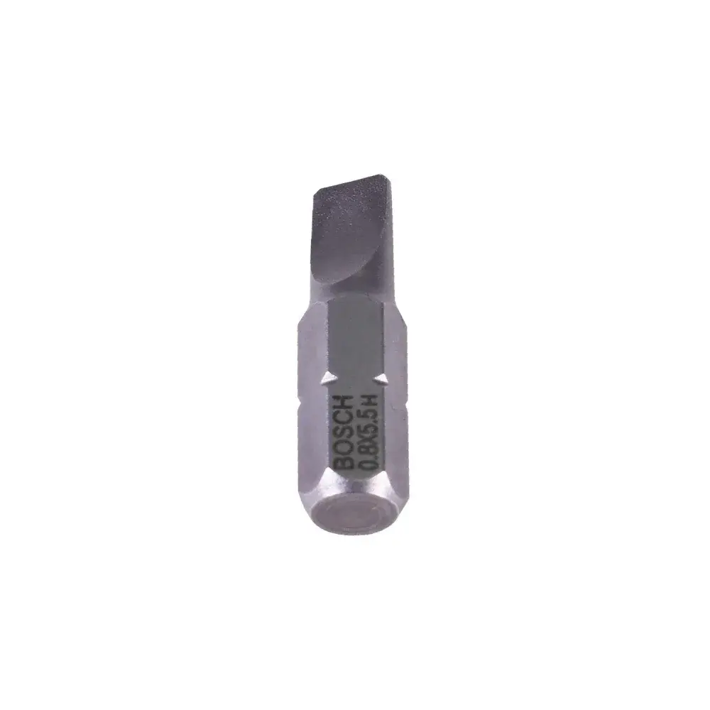 Ponta bits fenda 25MM sext. 1/4 0,8X5,5MM 2608521226 Bosch — fotografia 5