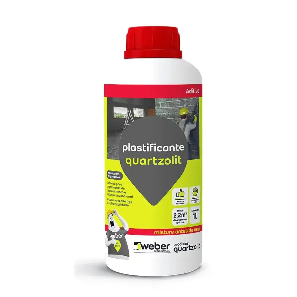 Aditivo plastificante 1L marrom claro Quartzolit — fotografia 2