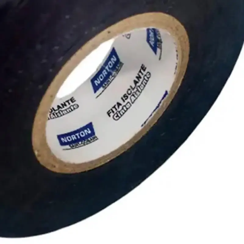 Fita Isolante 600V Antichama 19 MM x 20 Metros Preta Kit com 20 Unidades NORTON — fotografia 4