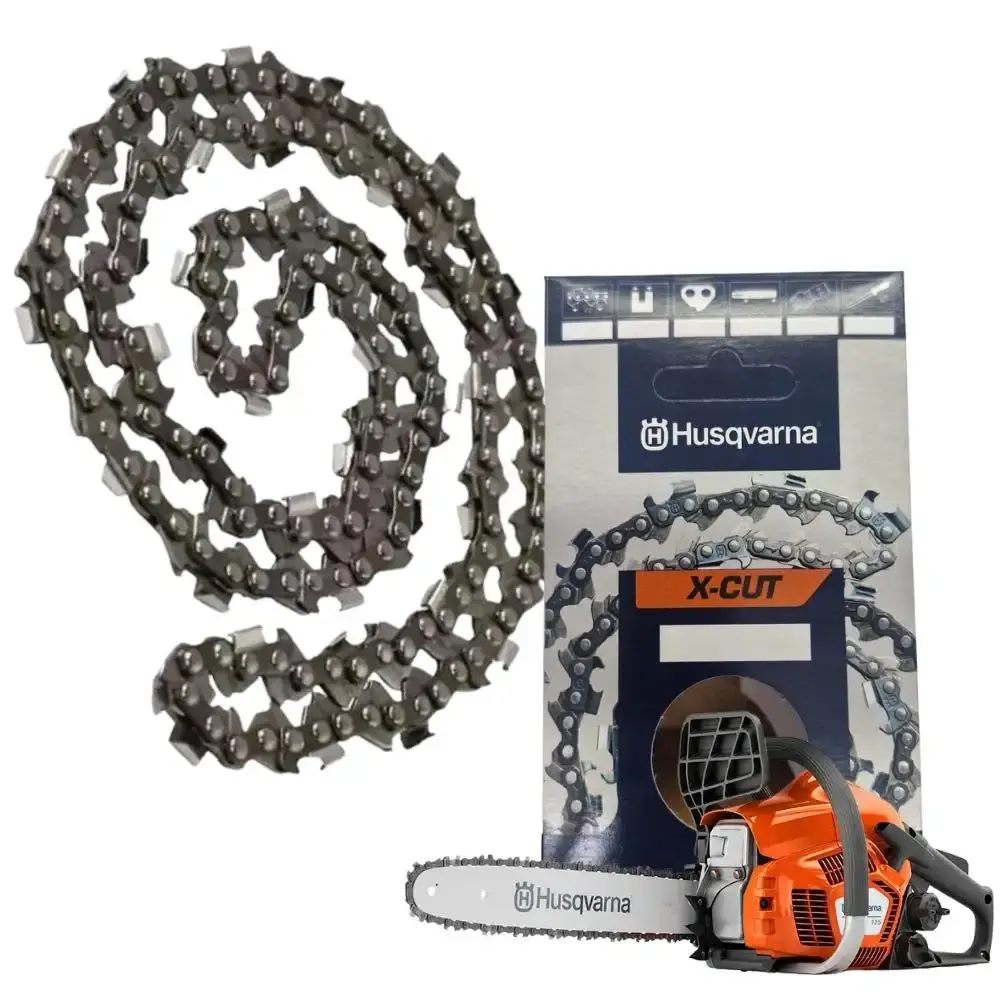 Corrente para motosserra x-cut 0,325 1,5MM S93G 34 facas mini Husqvarna — fotografia de referência